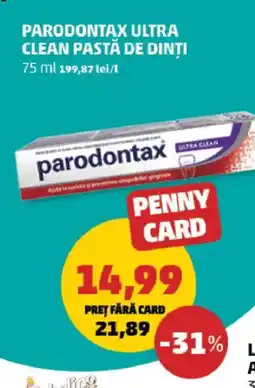 Penny PARODONTAX Ultra Clean pastă de dinți Ofertă