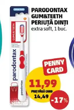 Penny PARODONTAX Gum&teeth periuță dinți Ofertă