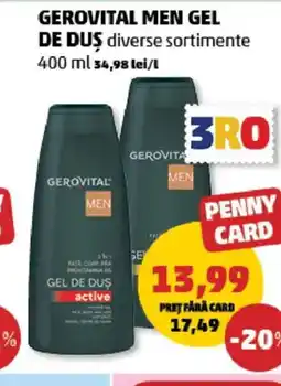 Penny GEROVITAL Men gel de dus Ofertă