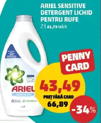 Penny ARIEL Sensitive detergent lichid pentru rufe Ofertă