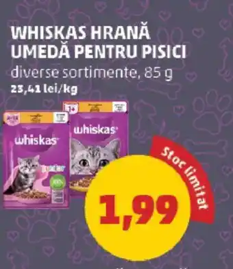 Penny WHISKAS Hrană umedă pentru pisici Ofertă