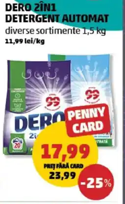 Penny DERO 2în1 detergent automat Ofertă