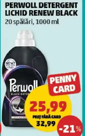 Penny PERWOLL Detergent Lichid renew black Ofertă