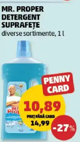 Penny MR. PROPER Detergent suprafețe Ofertă