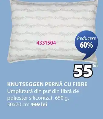 JYSK Knutseggen pernă cu fibre Ofertă