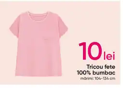 Pepco Tricou fete 100% bumbac Ofertă