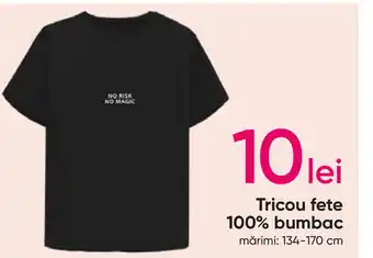 Pepco Tricou fete 100% bumbac Ofertă