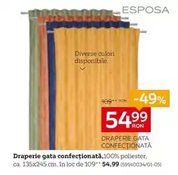 Draperie gata confecţionată
