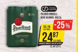 Mega Image PILSNER URQUELL Bere blondă Ofertă