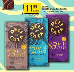 Mega Image DELICATA Ciocolată neagră, 75%/tanzania, 72% cacao/85% cacao Ofertă