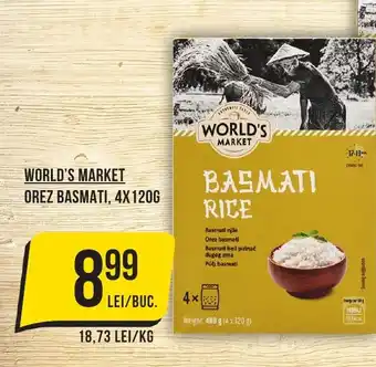 Mega Image WORLD'S MARKET Orez basmati Ofertă