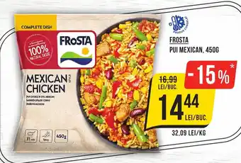 Mega Image FROSTA Pui mexican Ofertă