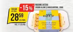 Mega Image MADAME GATEAU Cremă alune şi mascarpone Ofertă