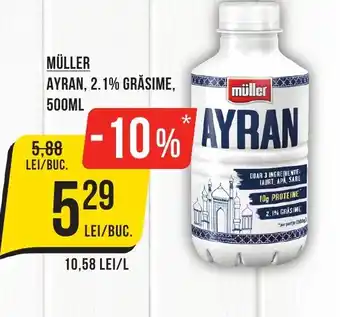 Mega Image MÜLLER Ayran, 2.1% grasime Ofertă