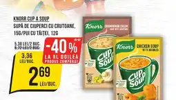 Mega Image KNORR Cup a soup Supă de ciuperci cu crutoane,/pui cu tăiţei Ofertă