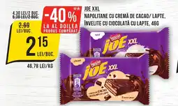 Mega Image JOE XXL Napolitane cu cremă de cacao/lapte, învelite cu ciocolată cu lapte Ofertă