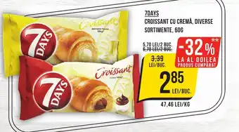 Mega Image 7DAYS Croissant cu cremă Ofertă