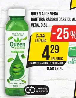 Mega Image QUEEN ALOE VERA Băutură răcoritoare cu aloe vera Ofertă