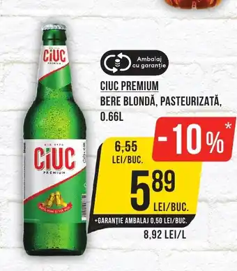 Mega Image CIUC PREMIUM Bere blondă, pasteurizată Ofertă