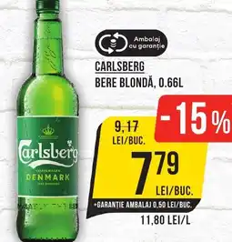 Mega Image CARLSBERG Bere blondă Ofertă