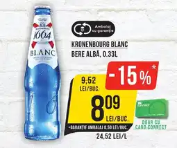 Mega Image KRONENBOURG BLANC Bere albă Ofertă