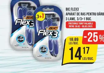 Mega Image BIC FLEX3 Aparat de ras pentru bărbați Ofertă