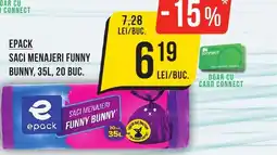Mega Image EPACK Saci menajeri funny bunny Ofertă