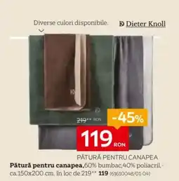 XXXLutz Pătură pentru canapea Ofertă