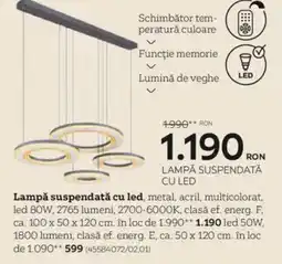 XXXLutz Lampă suspendată cu led Ofertă