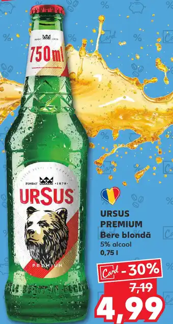 Kaufland URSUS PREMIUM Bere blondă Ofertă