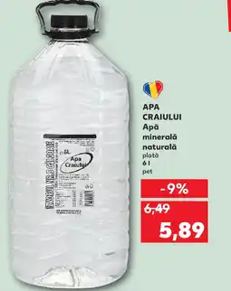 Kaufland ΑΡΑ CRAIULUI Apă minerală naturală Ofertă