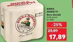 Kaufland BIRRA MORETTI Bere blondă Ofertă