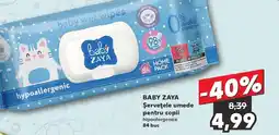 Kaufland BABY ZAYA Şerveţele umede pentru copii hipoalergenice Ofertă