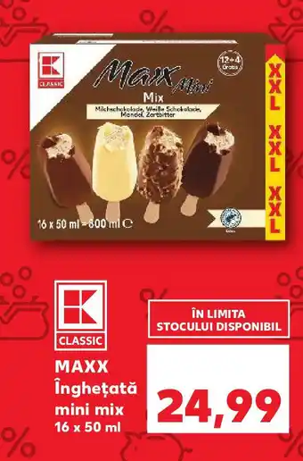 Kaufland MAXX Îngheţată mini mix Ofertă