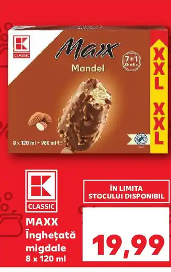 Kaufland MAXX Îngheţată migdale Ofertă