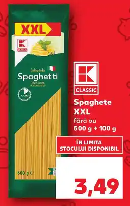 Kaufland Spaghete XXL fără ou Ofertă