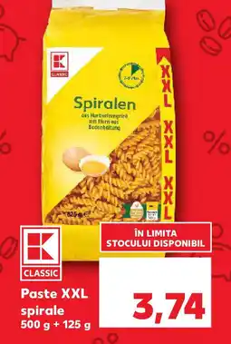 Kaufland Paste XXL spirale Ofertă