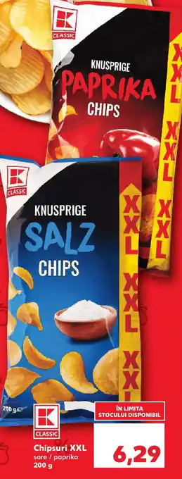 Kaufland Chipsuri XXL sare / paprika Ofertă