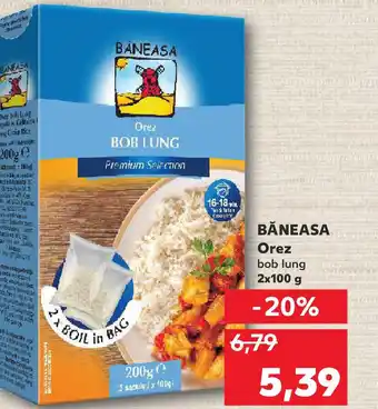 Kaufland BĂNEASA Orez bob lung Ofertă