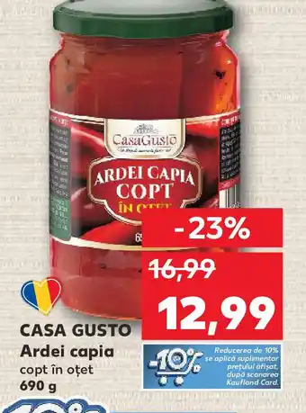 Kaufland CASA GUSTO Ardei capia copt în oțet Ofertă