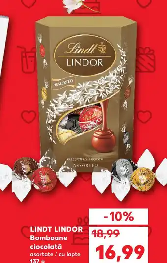 Kaufland LINDT LINDOR Bomboane ciocolată Ofertă