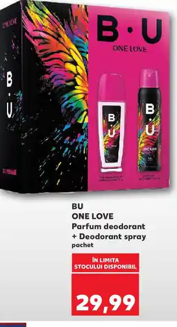 Kaufland BU ONE LOVE Parfum deodorant + Deodorant spray Ofertă