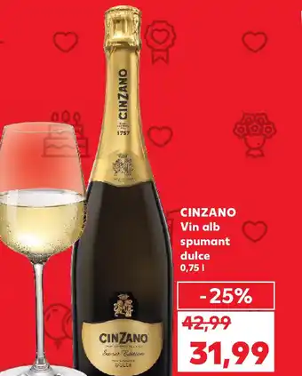 Kaufland CINZANO Vin alb spumant dulce Ofertă