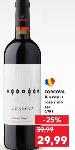 Kaufland CORCOVA Vin rosu / rosé / alb Ofertă