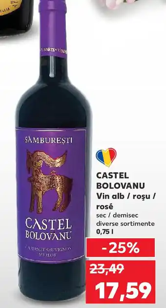 Kaufland CASTEL BOLOVANU Vin alb / roşu / rosé Ofertă