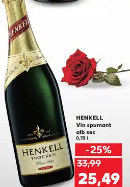 Kaufland HENKELL Vin spumant alb sec Ofertă