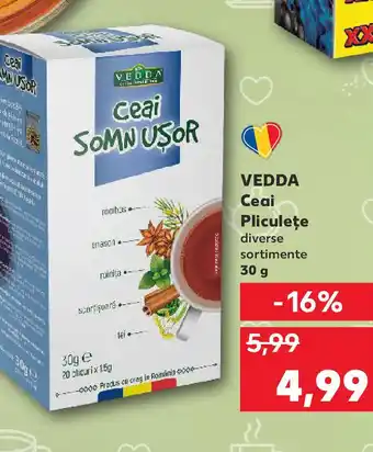 Kaufland VEDDA Ceai Pliculeţe Ofertă