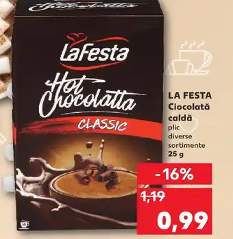 Kaufland LA FESTA Ciocolată caldă plic Ofertă