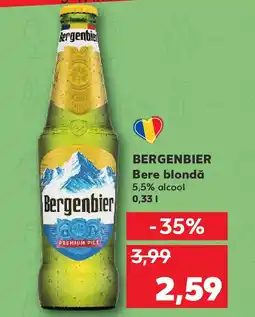 Kaufland BERGENBIER Bere blondă Ofertă