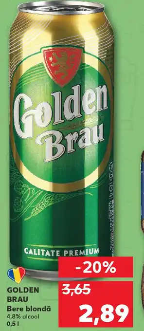 Kaufland GOLDEN BRAU Bere blondă Ofertă